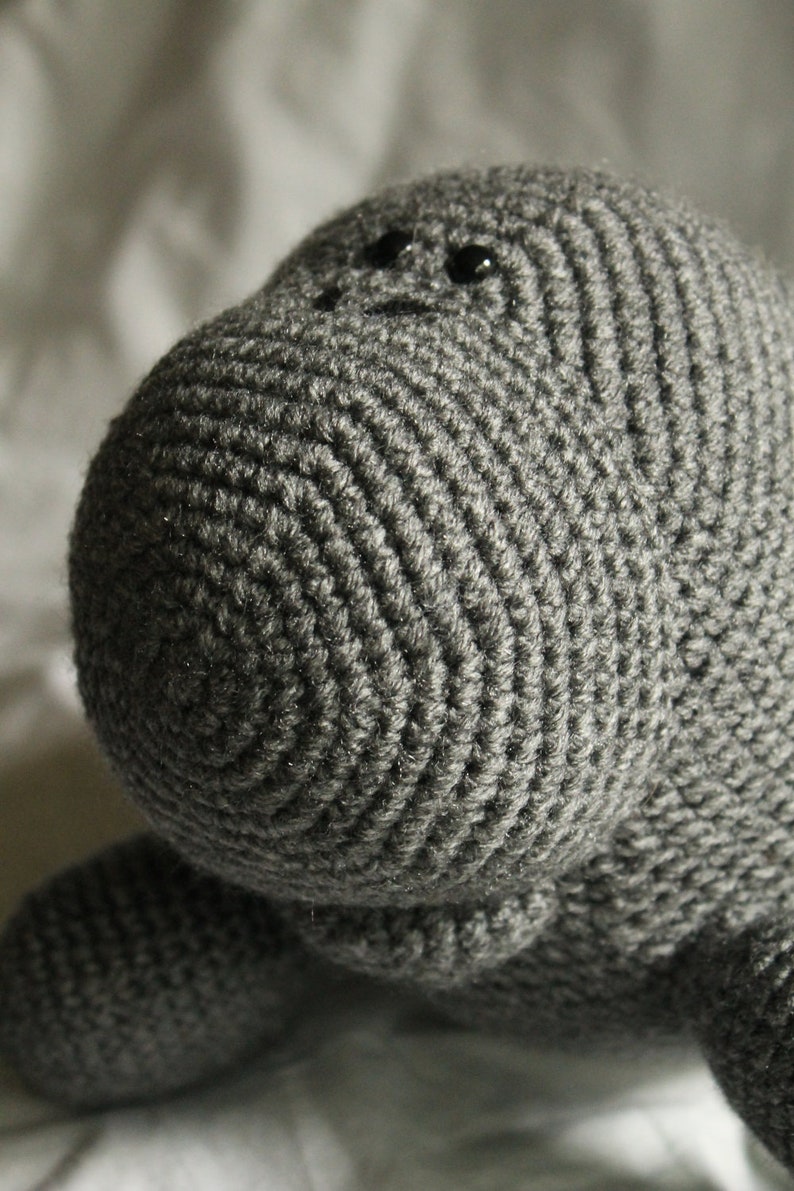 Manfred the Manatee Amigurumi Plush Crochet PATTERN ONLY PDF image 2