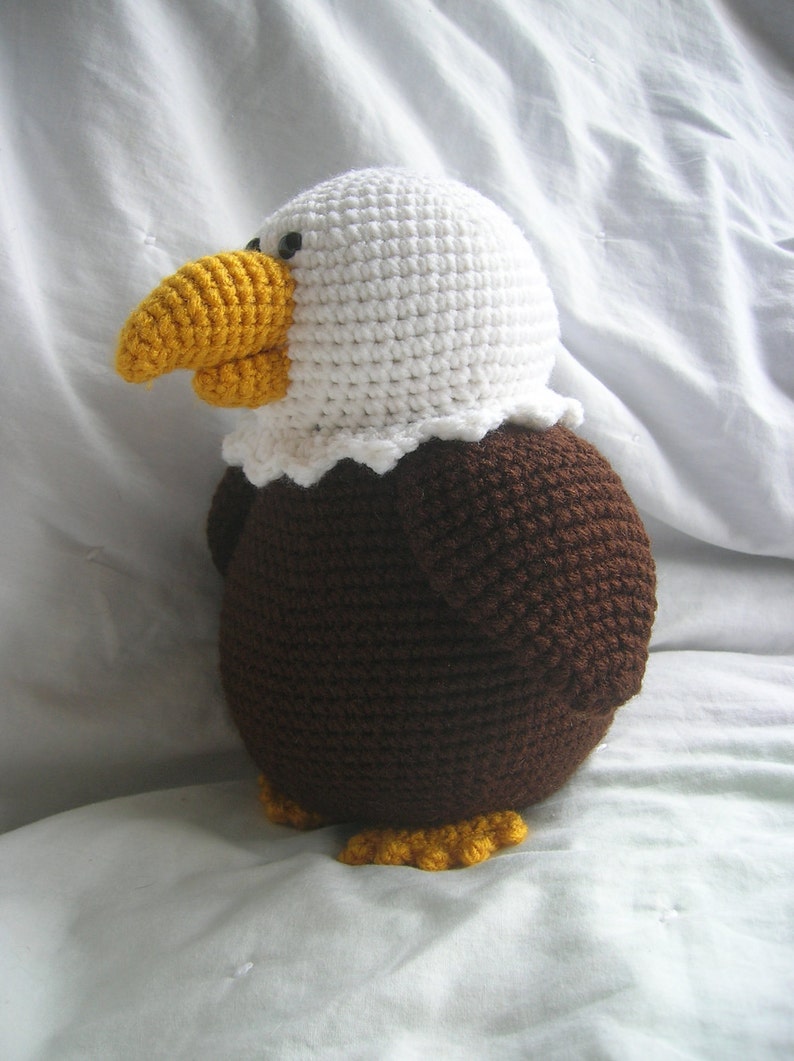 Bailey the Bald Eagle Amigurumi Plush Crochet PATTERN ONLY PDF image 3