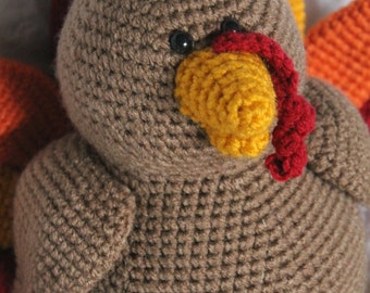 Theodore the Turkey - Amigurumi Plush Crochet PATTERN ONLY (PDF)