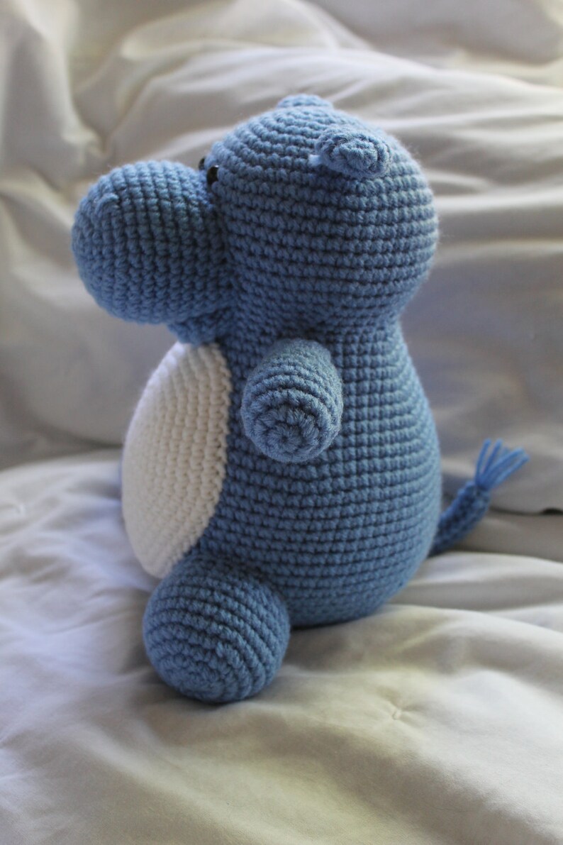 Hilda the Hippo Crochet Amigurumi PATTERN ONLY PDF image 5