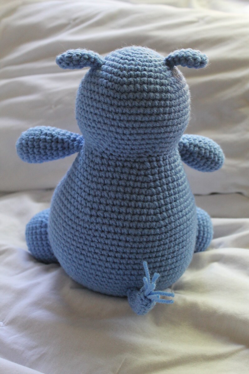 Hilda the Hippo Crochet Amigurumi PATTERN ONLY PDF image 3