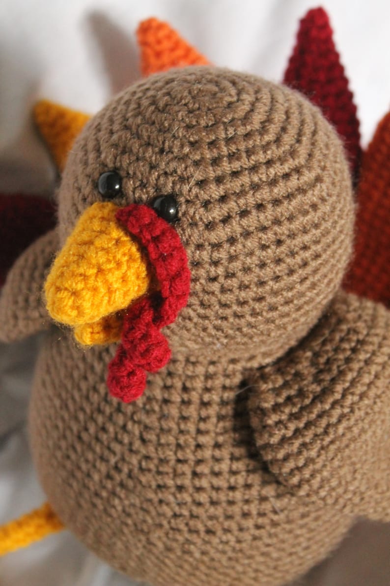 Theodore the Turkey Amigurumi Plush Crochet PATTERN ONLY PDF image 3