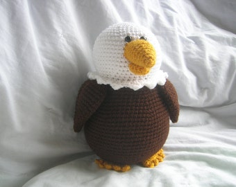 Bailey the Bald Eagle - Amigurumi Plush Crochet PATTERN ONLY (PDF)