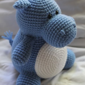 Hilda the Hippo - Crochet Amigurumi PATTERN ONLY (PDF)