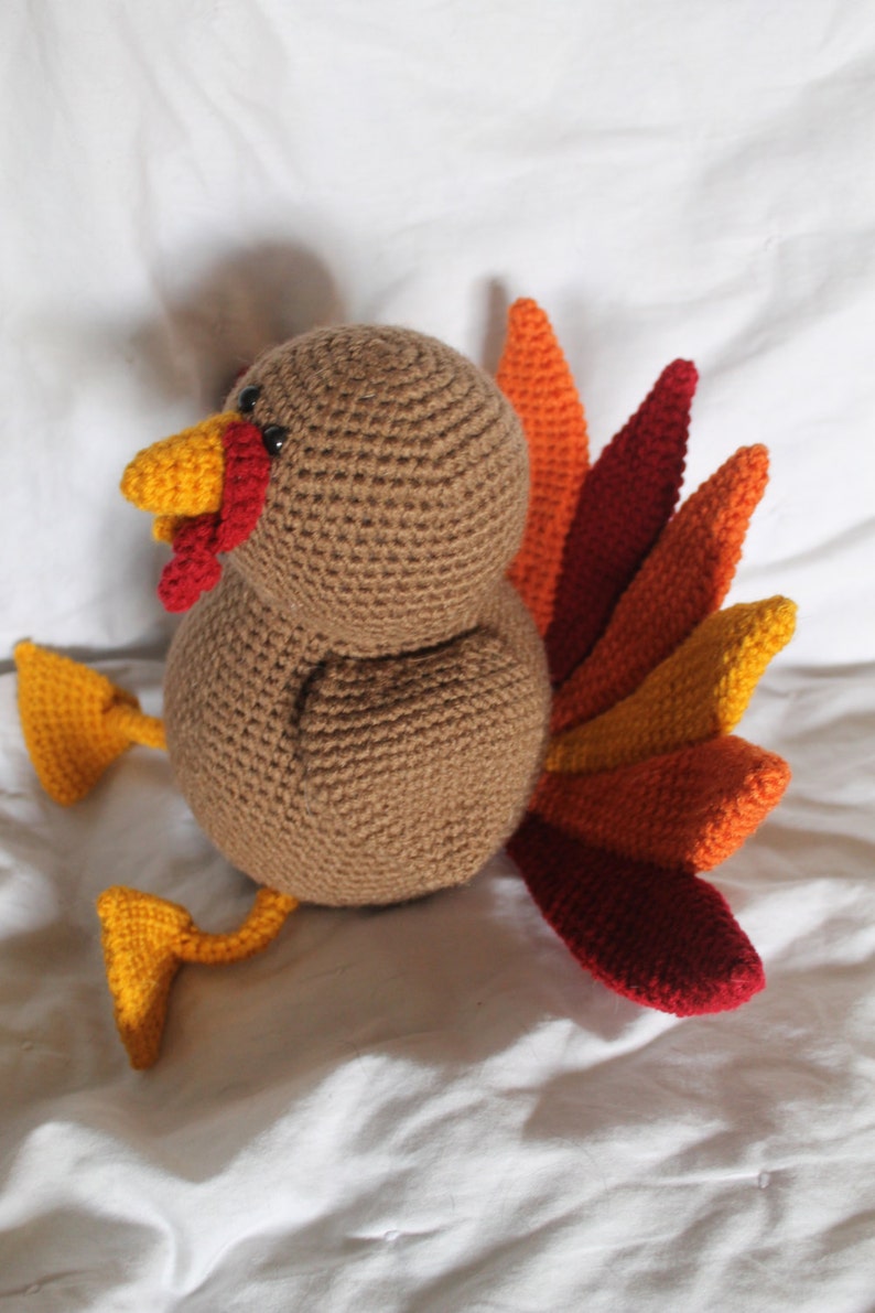 Theodore the Turkey Amigurumi Plush Crochet PATTERN ONLY PDF image 2