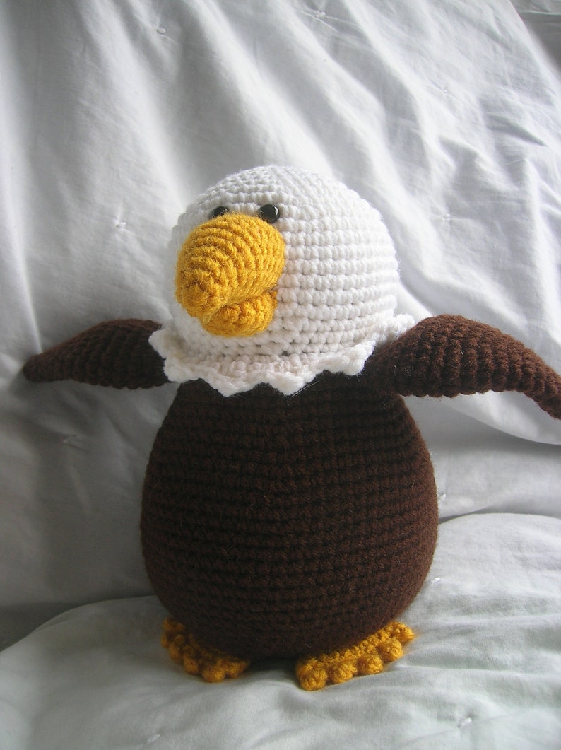 Bailey the Bald Eagle Amigurumi Plush Crochet PATTERN ONLY PDF image 5