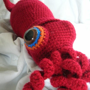 Seymour the Squid - Amigurumi Plush Crochet PATTERN ONLY (PDF)
