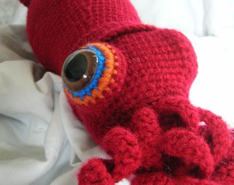 Seymour the Squid - Amigurumi Plush Crochet PATTERN ONLY (PDF)