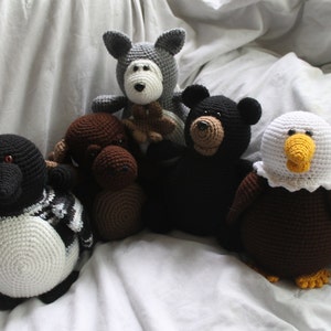 Northwoods 5 Pattern Bundle - Amigurumi Crochet Plush PATTERN ONLY (PDF)