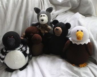 Northwoods 5 Pattern Bundle - Amigurumi Crochet Plush PATTERN ONLY (PDF)