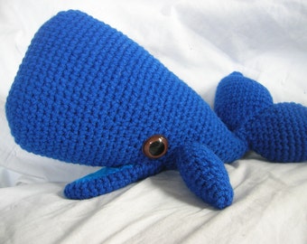 Wally the Whale - Amigurumi Plush Crochet PATTERN ONLY (PDF)