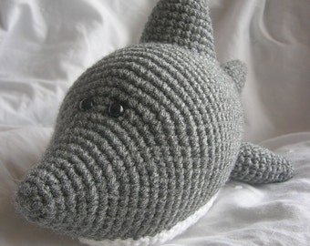 Sam the Shark - Amigurumi Plush Crochet PATTERN ONLY (PDF)