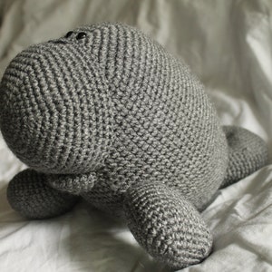 Manfred the Manatee Amigurumi Plush Crochet PATTERN ONLY PDF image 4