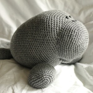 Manfred the Manatee Amigurumi Plush Crochet PATTERN ONLY PDF image 1