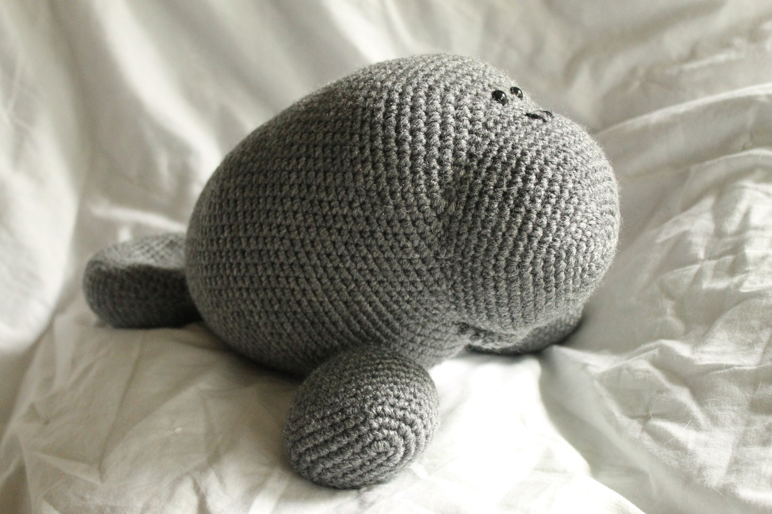 Manfred the Manatee - Amigurumi Plush Crochet PATTERN ONLY (PDF)