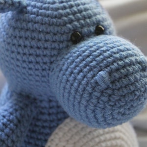 Hilda the Hippo Crochet Amigurumi PATTERN ONLY PDF image 4