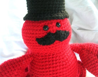 Sir Lawrence the Lobster - Amigurumi Crochet Plush PATTERN ONLY (PDF)