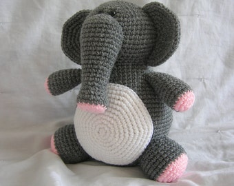 Eleanor the Elephant - Amigurumi Crochet PATTERN ONLY (PDF)