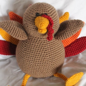 Theodore the Turkey Amigurumi Plush Crochet PATTERN ONLY PDF image 5
