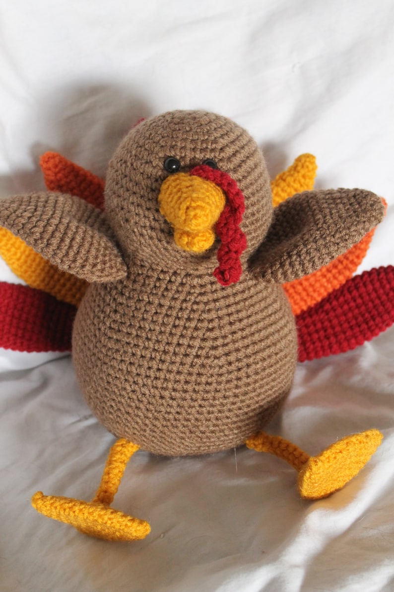 Theodore the Turkey Amigurumi Plush Crochet PATTERN ONLY PDF image 5