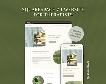 Squarespace 7.1 Website Template, Therapist & Coach Website
