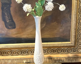 Vintage Lenox Florentijnse Bud-vaas 10,75" ivoor porselein gouden rand bloemenvaas