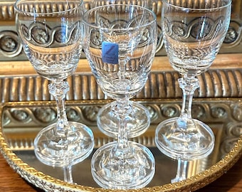 Vintage Christinenhütte Zwiesel German Crystal Liqueur Glasses – Set of 4