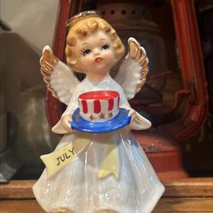 Vintage Porcelain Angel Figurines Japan - Etsy
