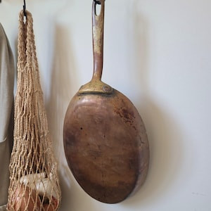 Vintage Copper Fish Pan by Bazar Francais 666 New York 16" Heavy Patina