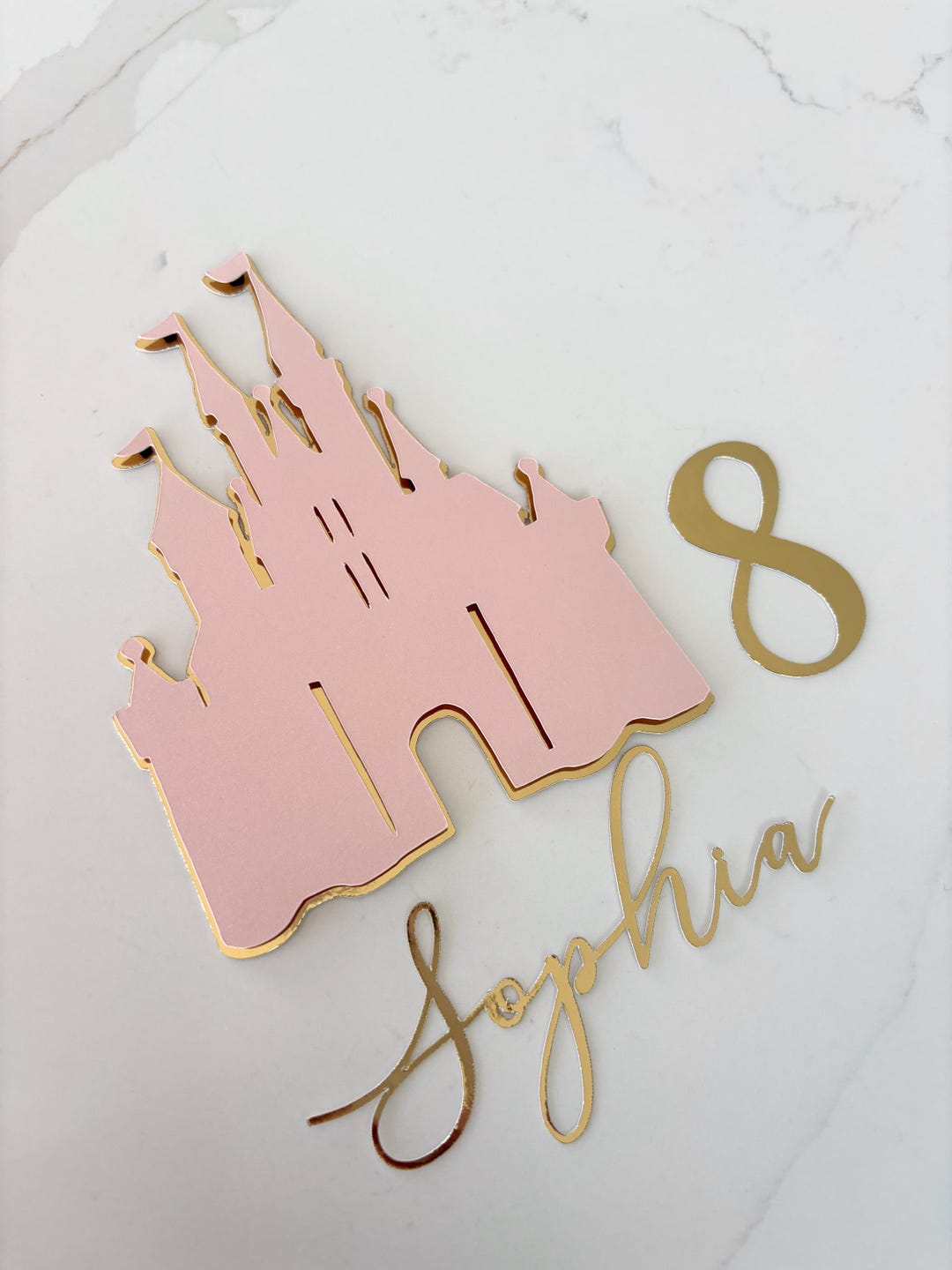 Princess Castle Cake Topper Personalised - Etsy UK