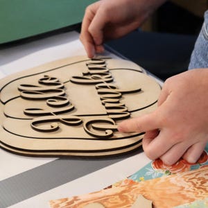 DIY Wood Pumpkin Sign, Hello Fall Cutouts