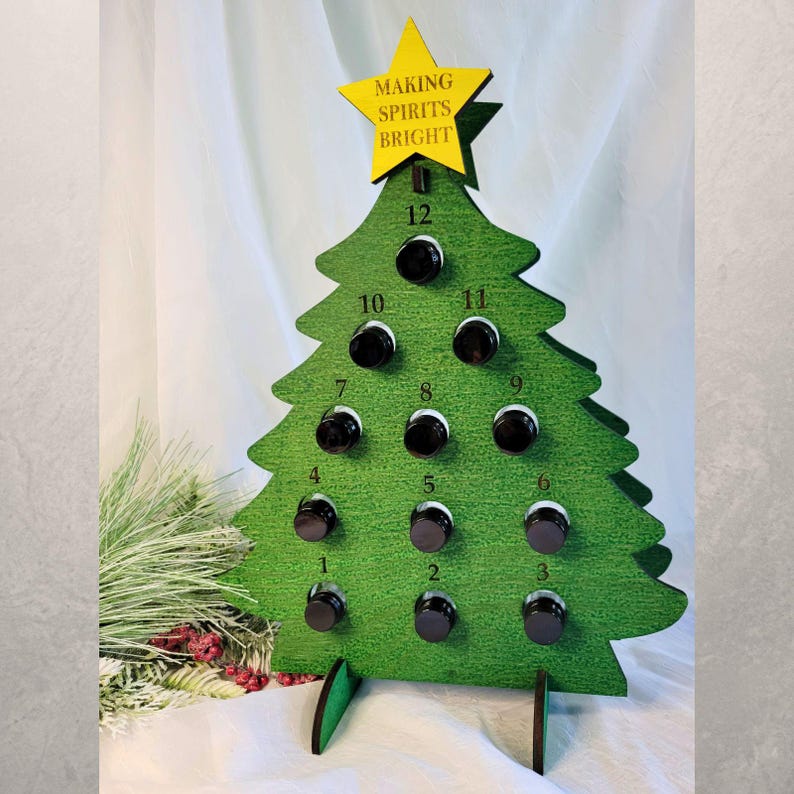 12 Days of Christmas Advent Calendar for Mini Liquor Bottles - Etsy