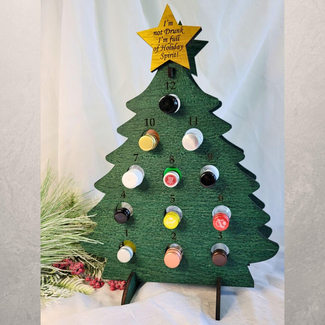 12 Days of Christmas Advent Calendar for Mini Liquor Bottles - Etsy