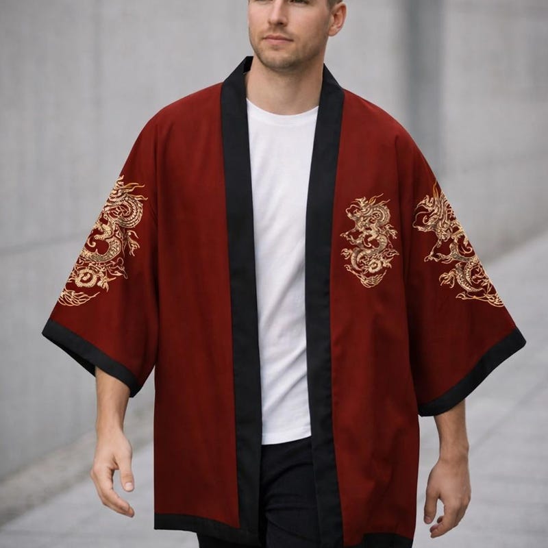 Japanese Robe Styles Japan Kimono Dragon - Etsy
