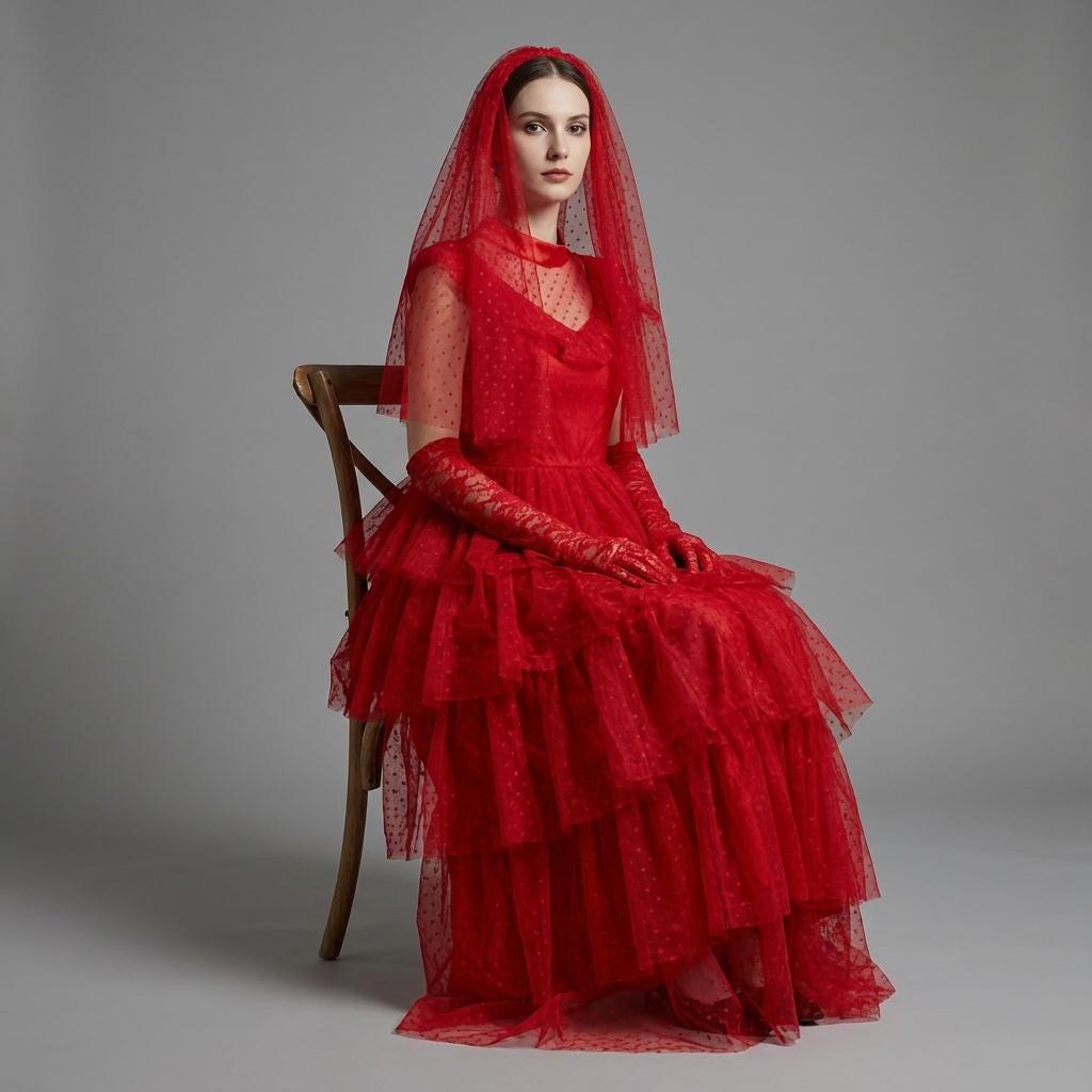 red gothic wedding dress costume Gothic Red Lace Wedding Dress Mermaid Handfasting Gown Pagan Witch Bridal  Cloak Fantasy Alternative Long Sleeve