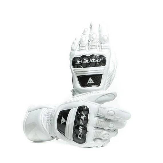 Dainese druid 3 white leather gloves