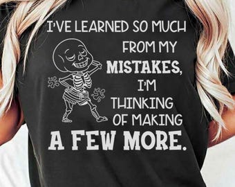 Camiseta de errores divertidos: camiseta con humor sarcástico