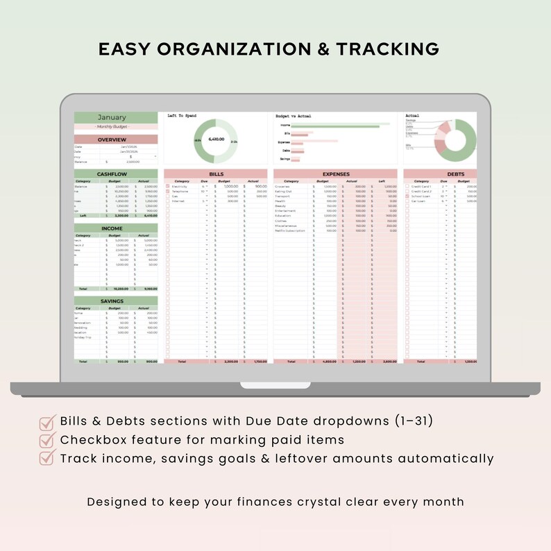 Monthly Budget Spreadsheet Google Sheets Budget Template Paycheck ...