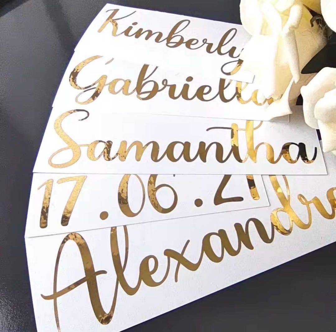 Personalized Name Vinyl Decal: Custom Bridesmaid Proposal Box Decal ...