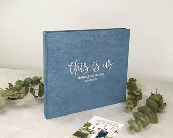 Personalized Wedding Photo Album | Custom Linen Keepsake Wedding Gift