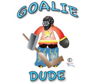 Leuke leuke unieke hockeykeeper-t-shirt voor jongens