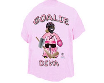 Leuke leuke unieke hockeykeeper-t-shirt voor meisjes