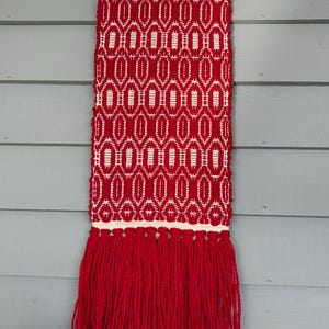 Handwoven Traditional Red Wall Hanging - Just the right size!