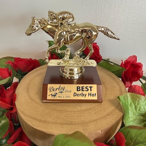 Derby day trophy - Kentucky Derby party favors - Best Derby Hat - Derby Party decor
