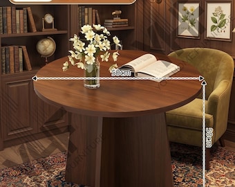 Table d'appoint en bois de noyer, table de balcon carrée minimaliste, élément de rangement pour canapé