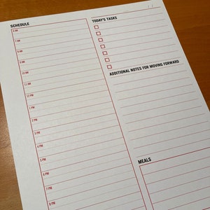 Simple Daily Planner, Printable Daily Planner,  Digital ADHD Planner, ADHD Planner, Editable Daily Planner