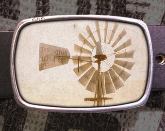 Windmill Belt Buckle 710, Gift for Him, Gift for Her, Husband  Gift, Wife  Gift Groomsmen Wedding Y2K