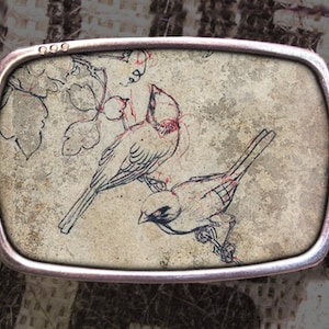 Sketch Birds Belt Buckle 532, Gift for Him, Gift for Her, Husband  Gift, Wife  Gift Groomsmen Wedding Y2K