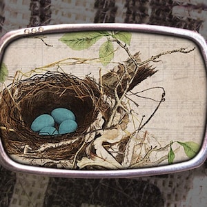 Boucle de ceinture nid d'oiseau 722, cadeau pour lui, cadeau pour elle, cadeau mari, cadeau femme garçons d'honneur mariage an 2000