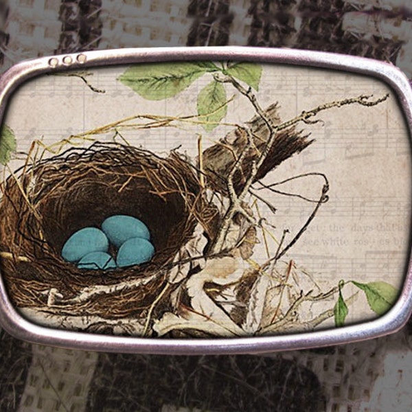 Birds Nest Belt Buckle 722, Gift for Him, Gift for Her, Husband  Gift, Wife  Gift Groomsmen Wedding Y2K